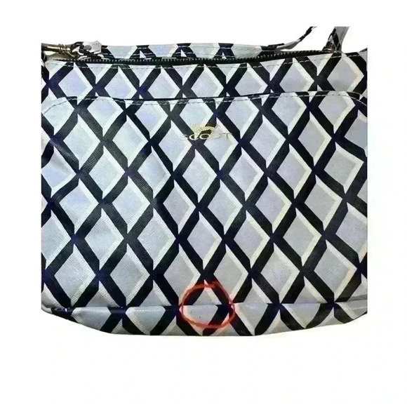 Scout Hepburn Diamond Crossbody Bag w/ Detachable Strap - Blue, Black + White - Picture 14 of 15